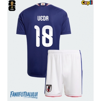 Japonia Ayase Ueda #18 Echipament de Fotbal Replică Mondial 2026 Copii Acasa (+ Șorturi)
